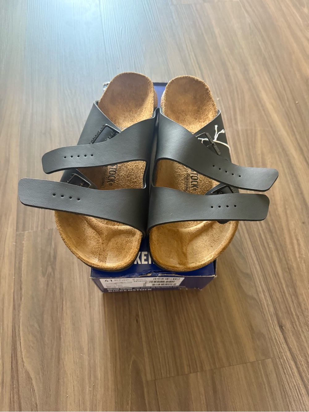 Birkenstock Arizona PROF Black Sandals Womens Size 38 US 10 Regular Fit With Box